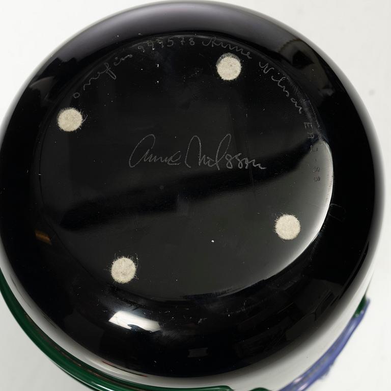 Anne Nilsson, vas, glas, Orrefors, 1988.