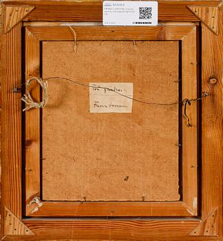 FRANS LARSSON, olja på pannå, monogramsignerad.