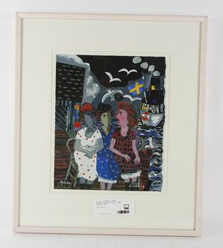 LIDBERG, SVEN. Färglitografi, sign o numr 10/150.