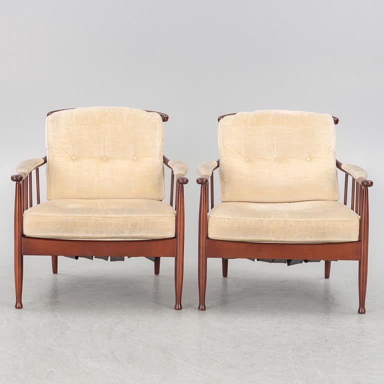 Kerstin Hörlin-Holmquist, fåtöljer, ett par, "Skrindan", 1900-talets senare del.