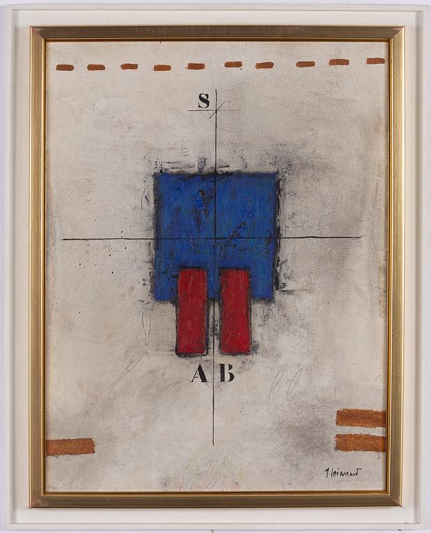 James Coignard, Composition with blue square.