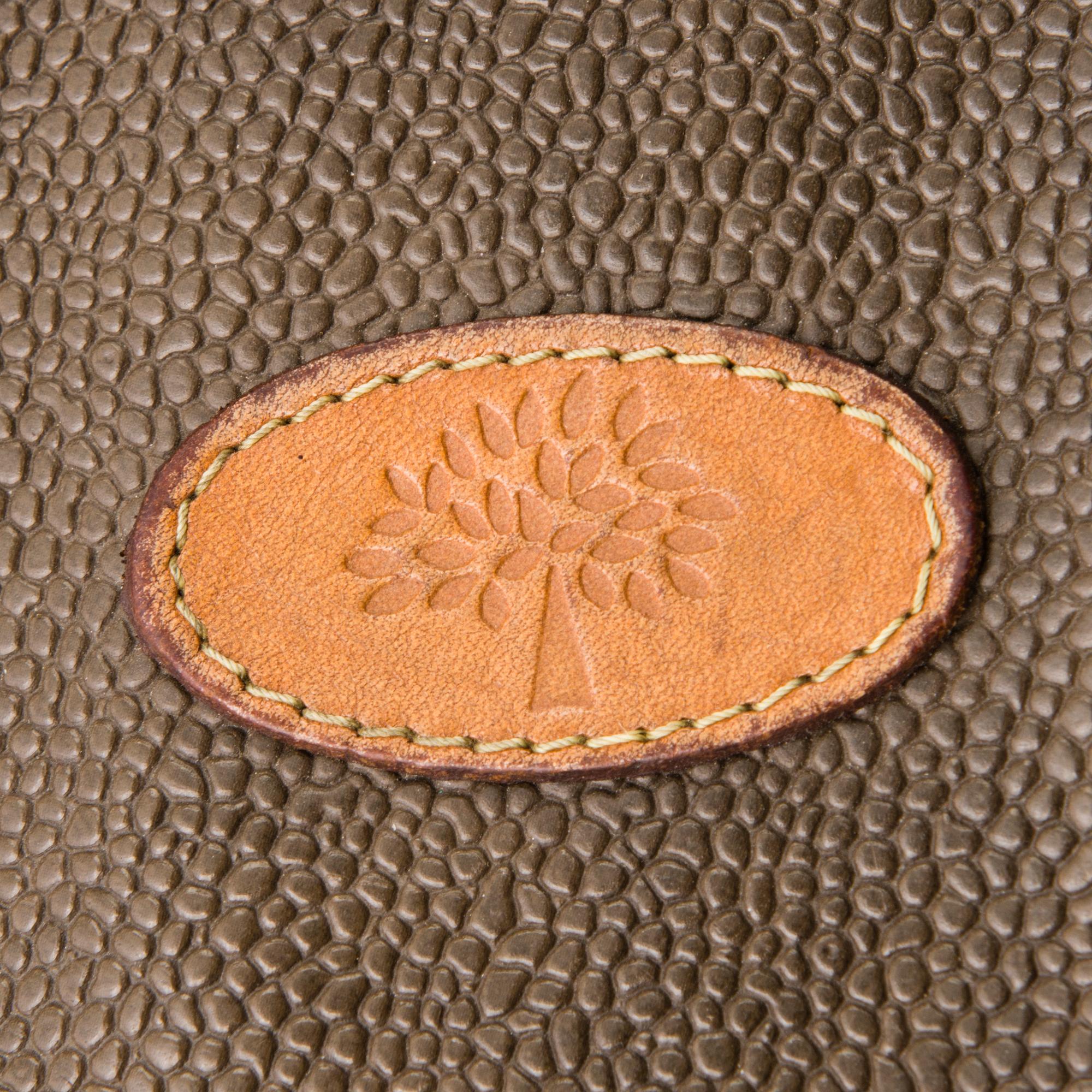 MULBERRY Vintage Scotchgrain Trout Satchel Bag.