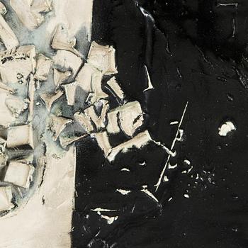 Karl Heinz Schultz-Köln, relief, stengods, signerad Schultz-Köln, numrerad 217/61.