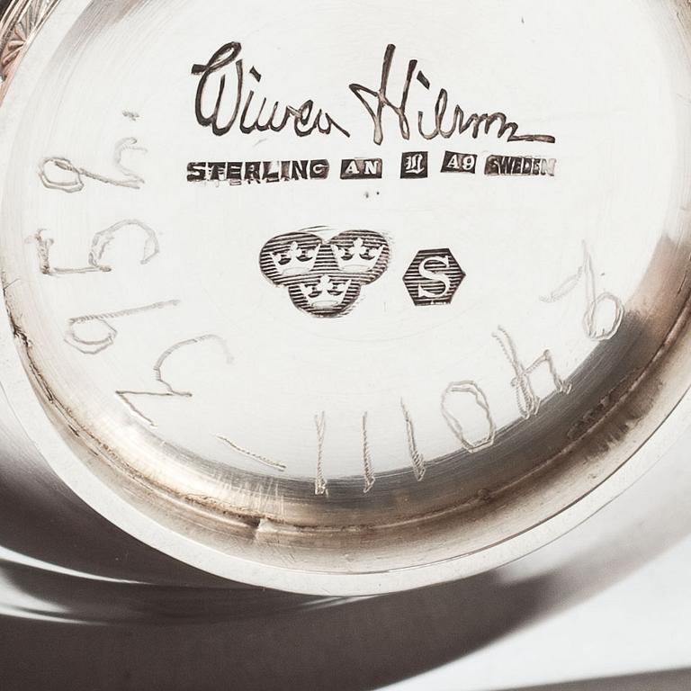 SKÅL, sterlingsilver, Wiwen Nilsson, 1951. Vikt ca 160 g.
