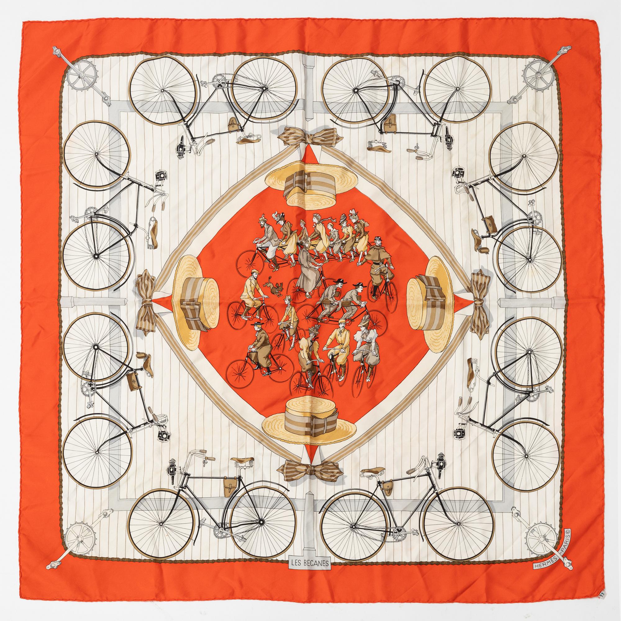 Hermès, scarf, "Les Bécanes".