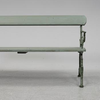 TRÄDGÅRDSSOFFA, Bolinders verkstäder, Stockholm, omkring 1900.