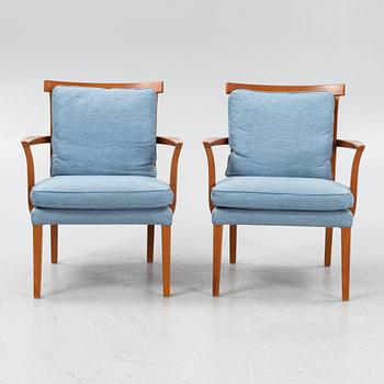 Karmstolar ett par Norell möbler, 1900-talets slut.