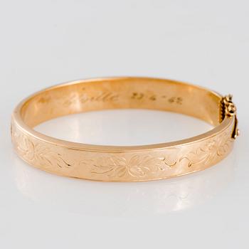 ARMRING, Veso-Ranne Ab, Åbo 1958, 14K guld.