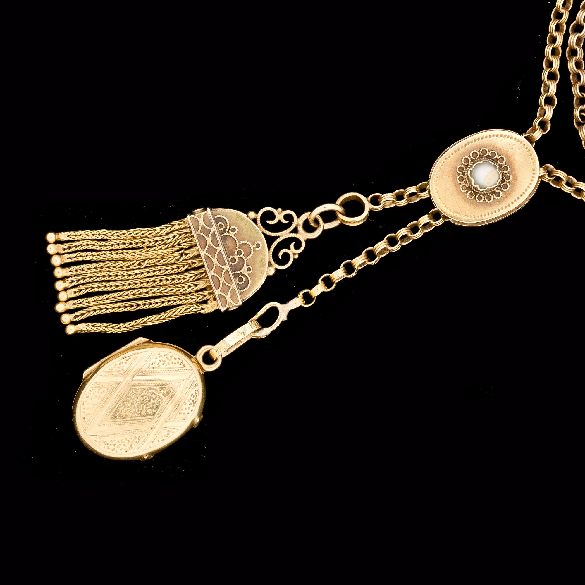 HALSSMYCKE, 18k guld, 1878.