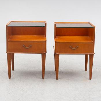 A pair of Swedish Modern bedside tables, 1940's.