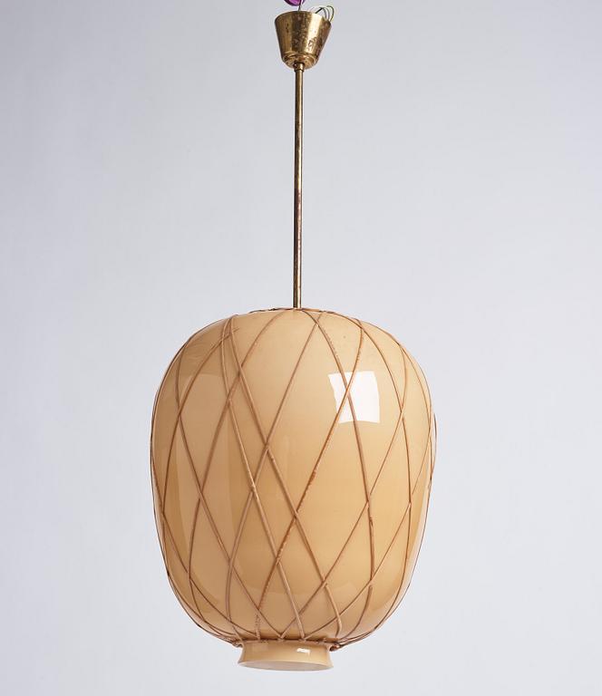 Harald Notini, taklampa, "modell 11555" Arvid Böhlmarks Lampfabrik, 1940-tal.