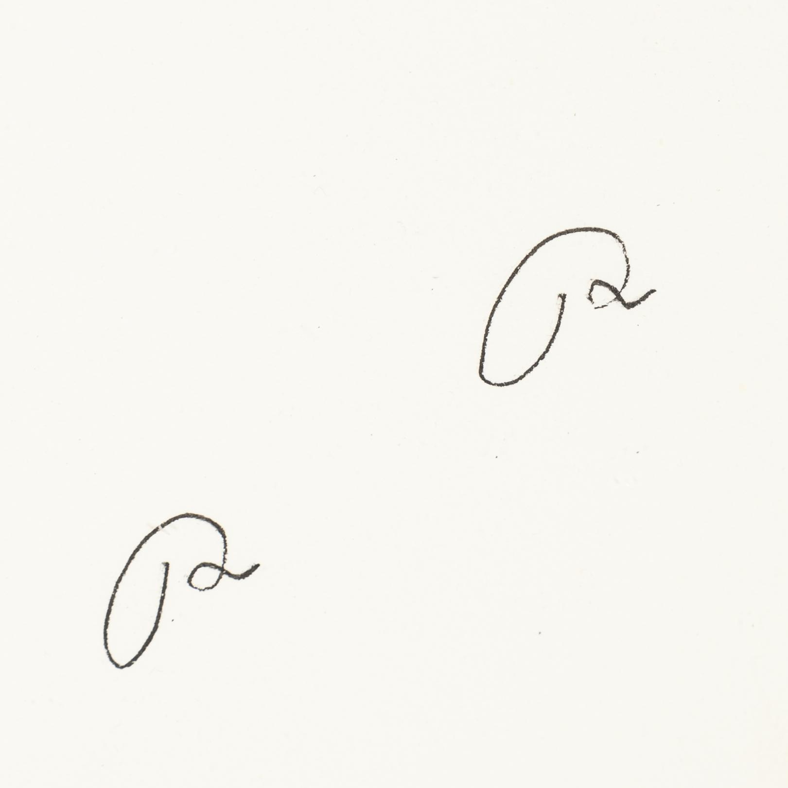 Roger Risberg, indian ink drawing, signed. Executed in 2008.