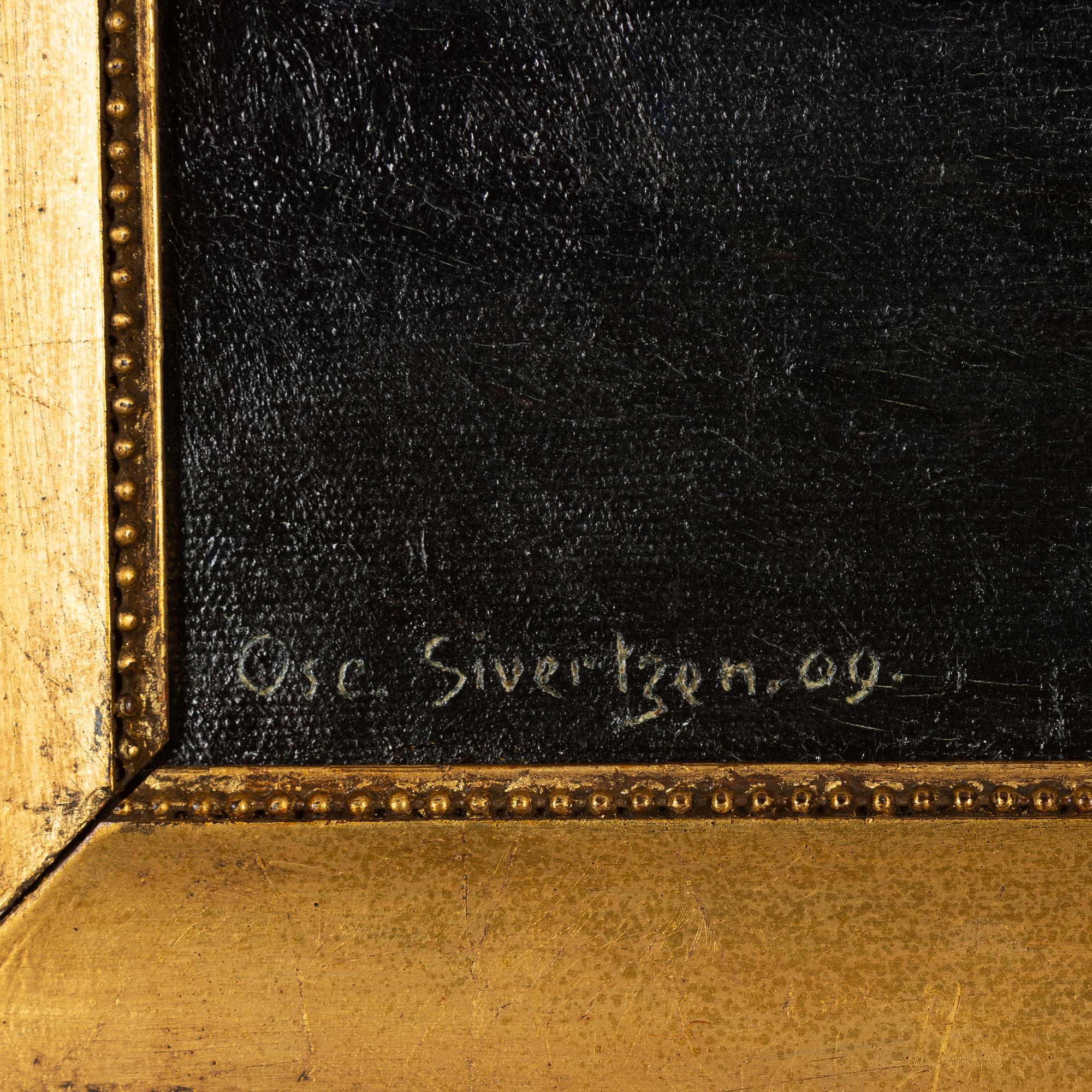 Oscar Sivertzen, oil on canvas, signed and dated -09.