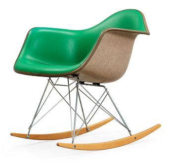 111. A Charles & Ray Eames Rocking Chair, 'RAR', Herman Miller, USA, probably 1960's.