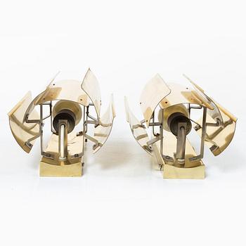 Wall lamps, a pair. Falkenberg's lighting, late 20th century.