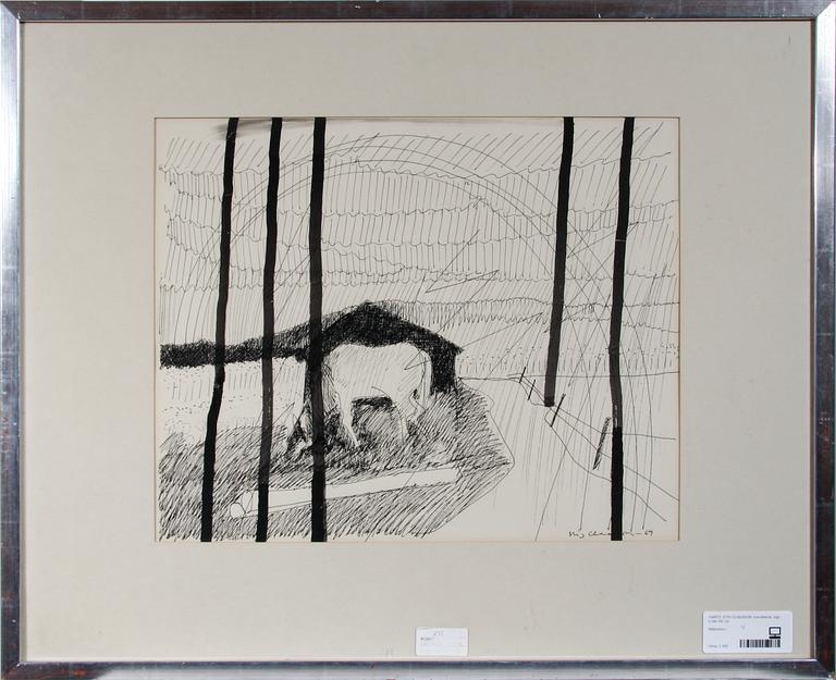 STIG CLAESSON, blandteknik, sign o dat -69.