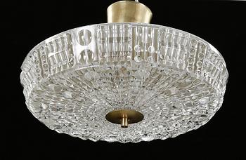 TAKLAMPA / TAKPLAFOND, Carl Fagerlund, Orrefors, omkr 1900-talets mitt.