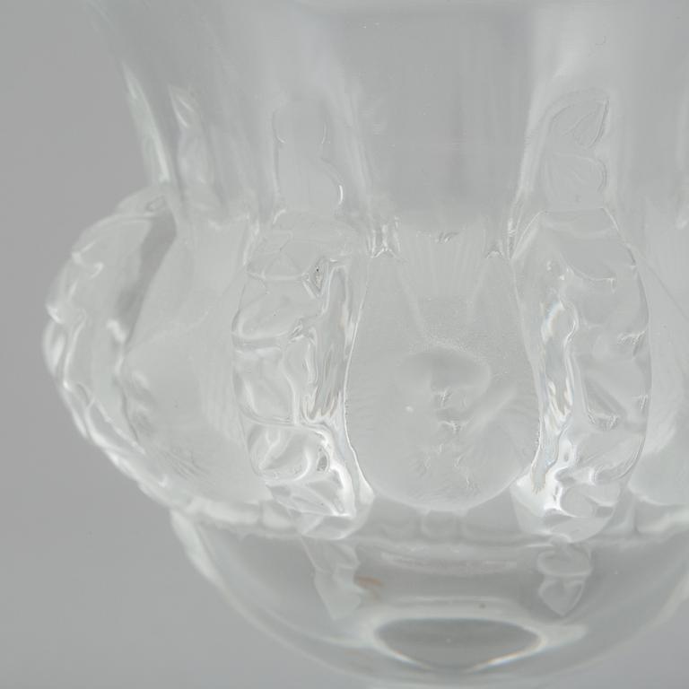 A Lalique glass footed bowl, France.