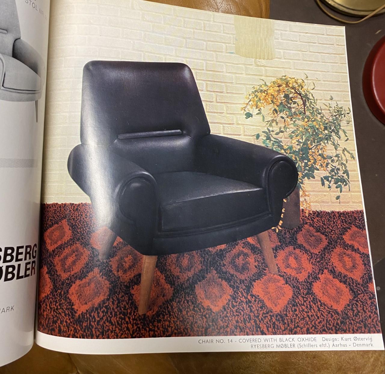 Kurt Østervig, soffa, "modell 14", Ryesberg Møbler, Danmark 1960-tal.