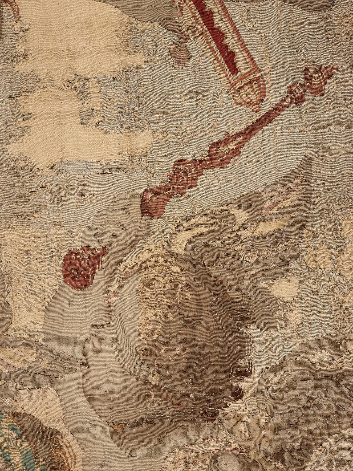 VÄVD TAPET, gobelängteknik. 339 x 316,5 cm. Bryssel, tidigt 1600-tal.
