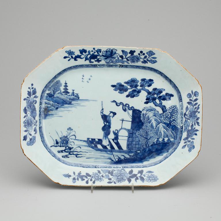 STEKFAT, porslin, Qianlong, Kina 1700-tal.