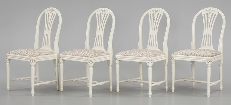MATGRUPP, 5 delar, gustaviansk stil, 1900-talets andra hälft.