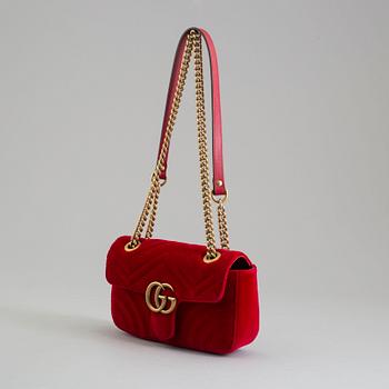 GUCCI, "Marmont Mini Velvet" väska.