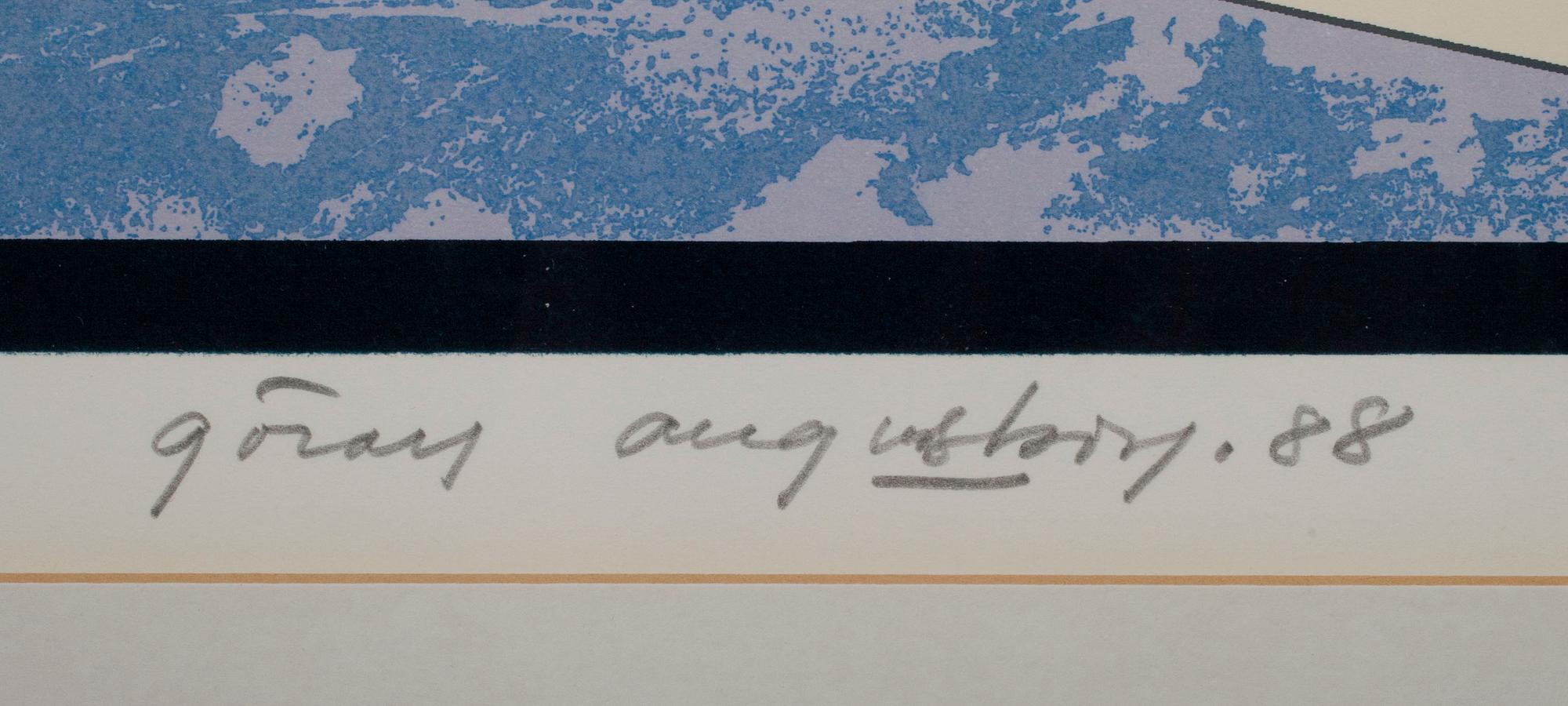 GÖRAN AUGUSTSON, serigrafi, numrerad 18/100, signerad -88.