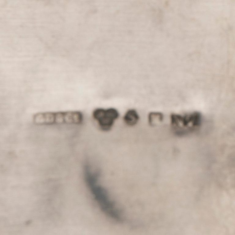 Brooch, silver with stones.