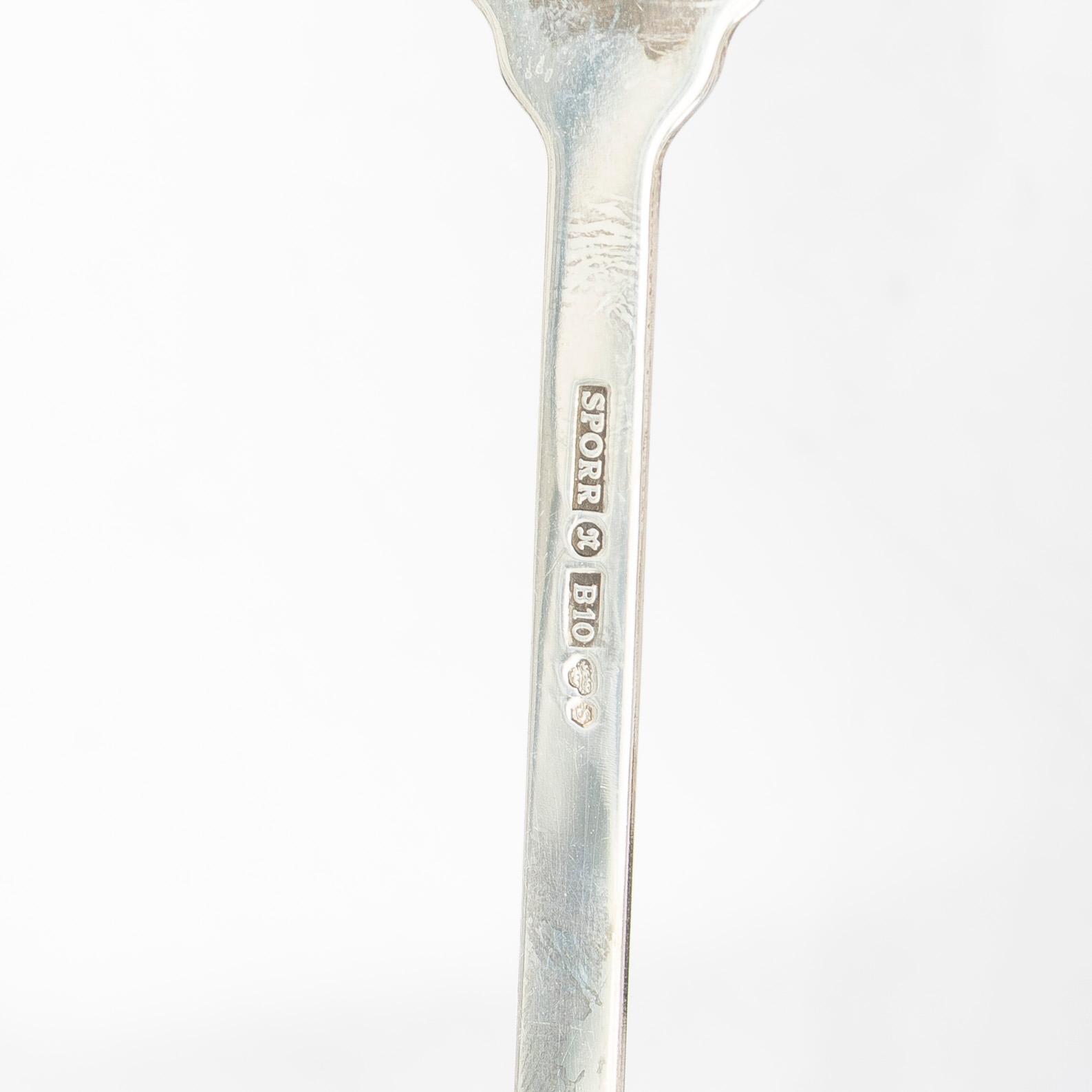 Twelve silver coffee spoons, Sporrong AB, 1976.