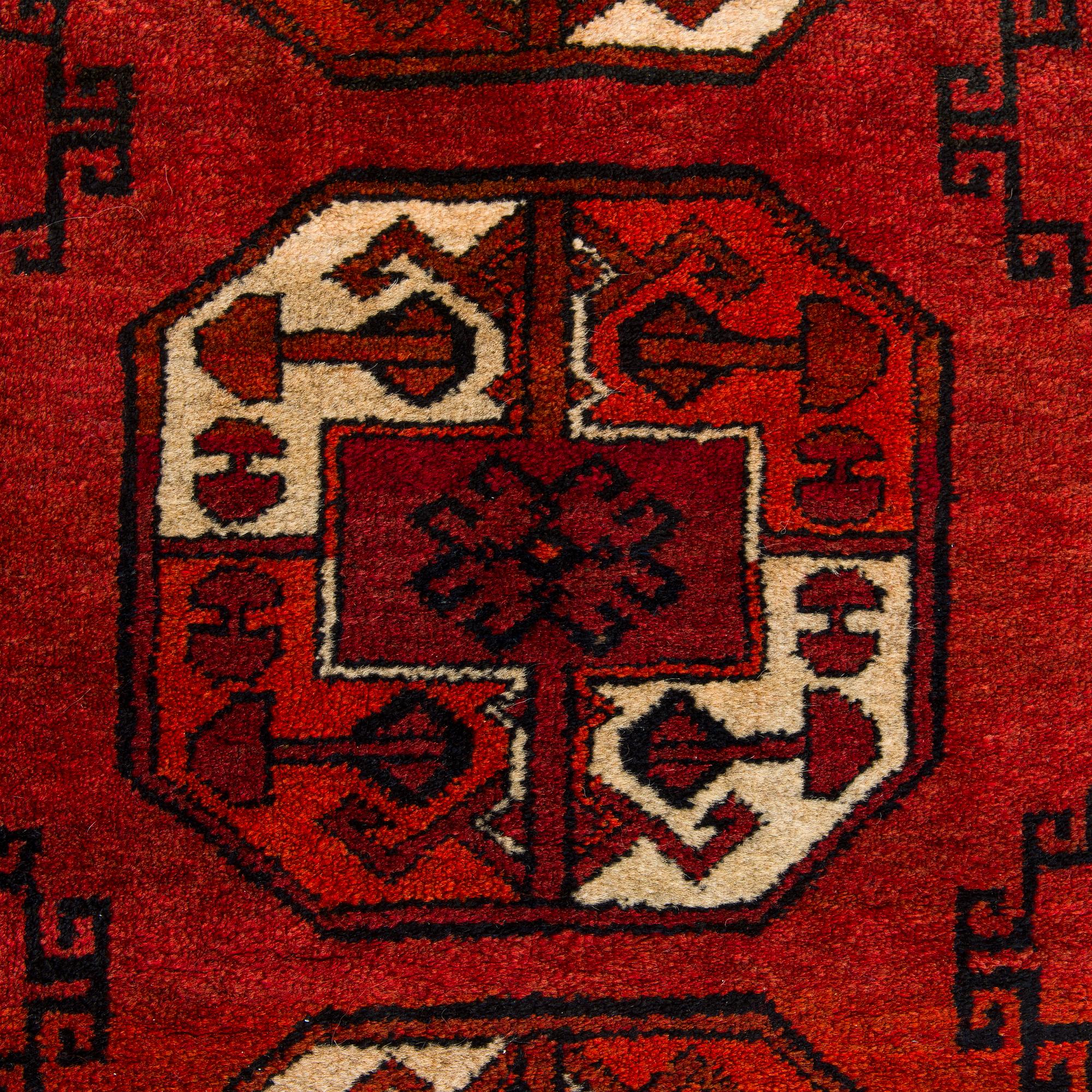 Carpet, Afghan. Approx. 219cm x 106cm.