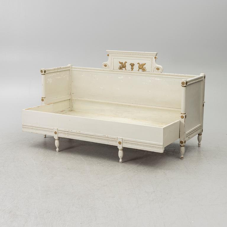 Sofa bed, late Gustavian style, 19th century.