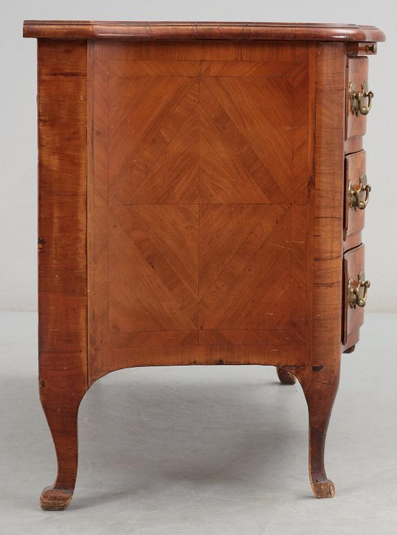 A Swedish late Baroque 18th Century commode, by J H Fürloh.