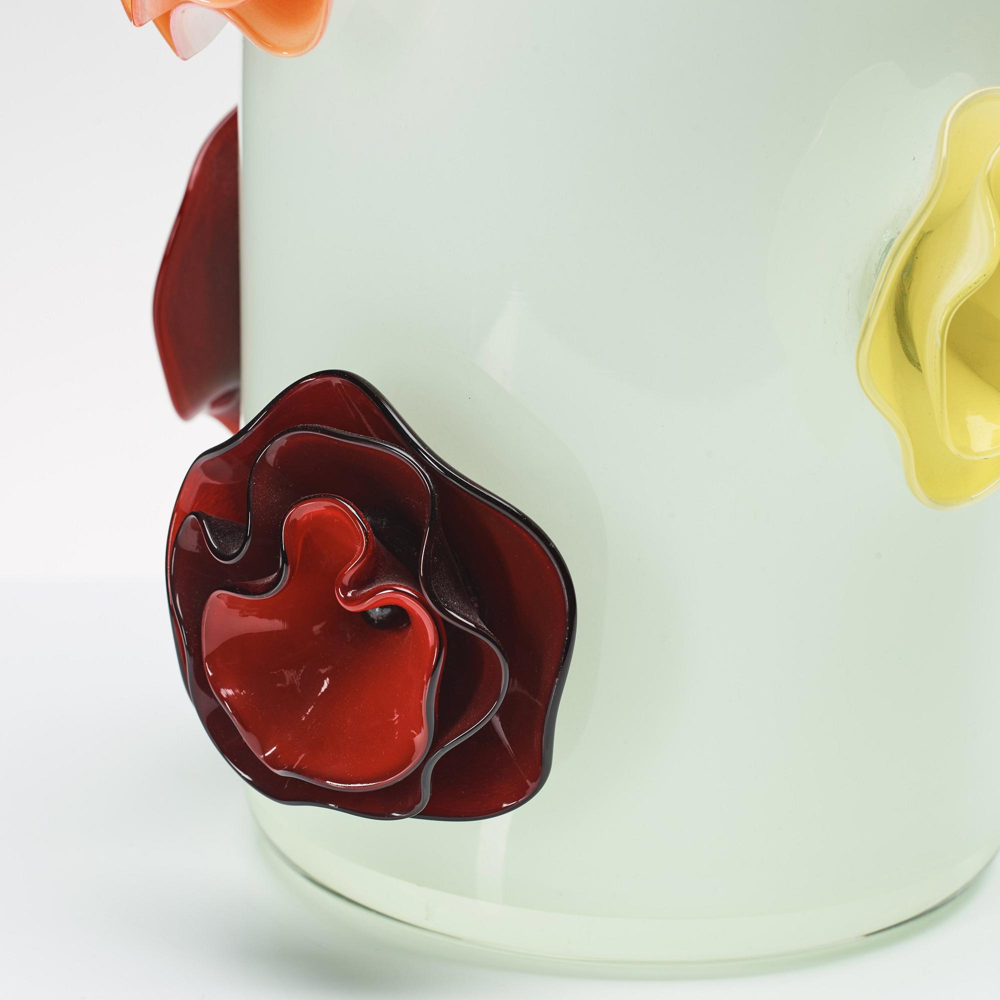 Ulla Forsell, a "Flowers forever", nr 1, glass vase, Stockholm 2008.