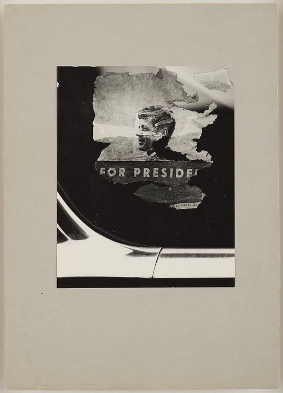 Larry Clark, "Jack Kennedy sticker", 1963.