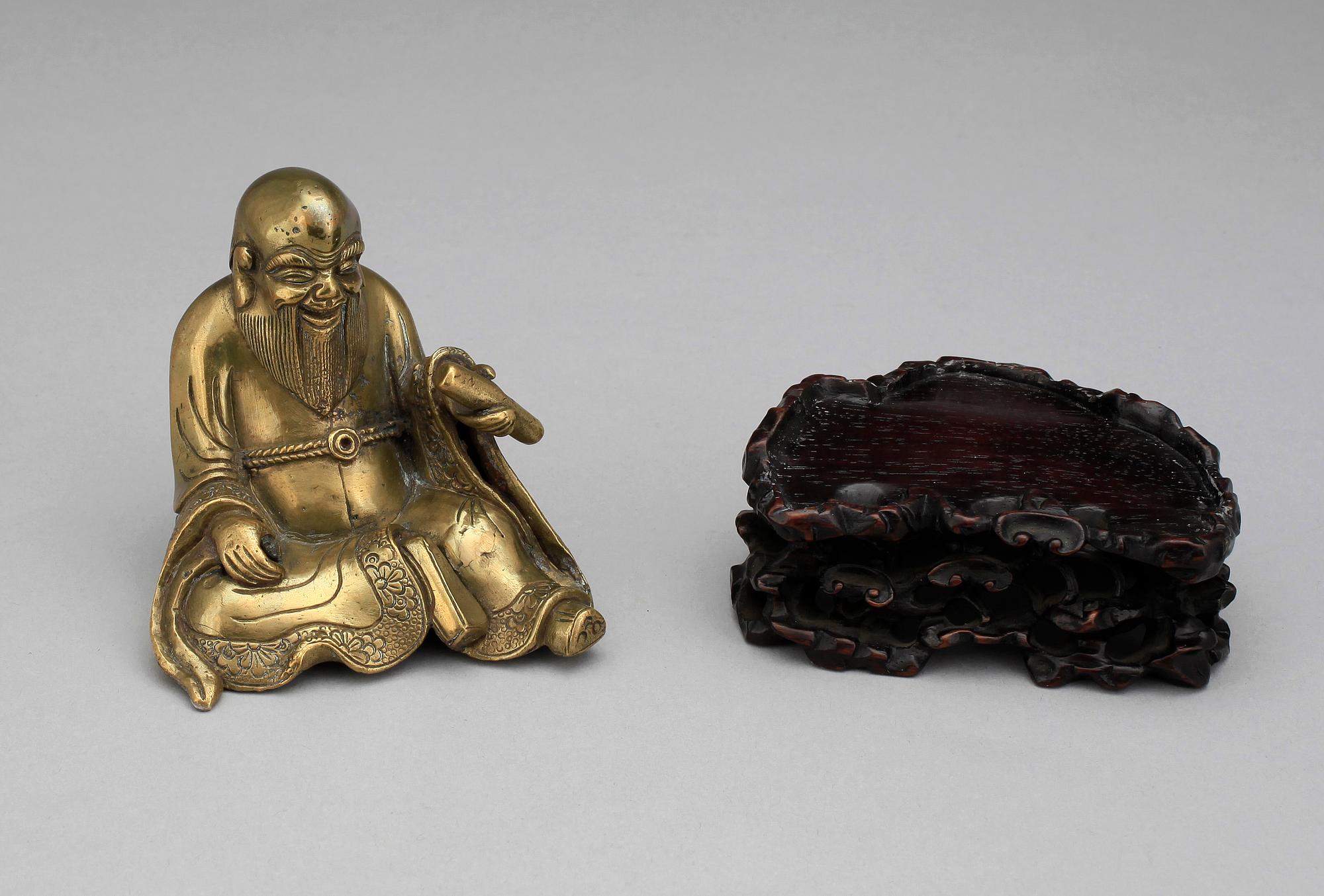 BUDDHA, mässing, Kina, sen Qing 1800/1900-tal.