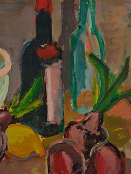 Erling Ärlingsson, "Nature morte" (Terrin, flaskor, lökar, citroner).