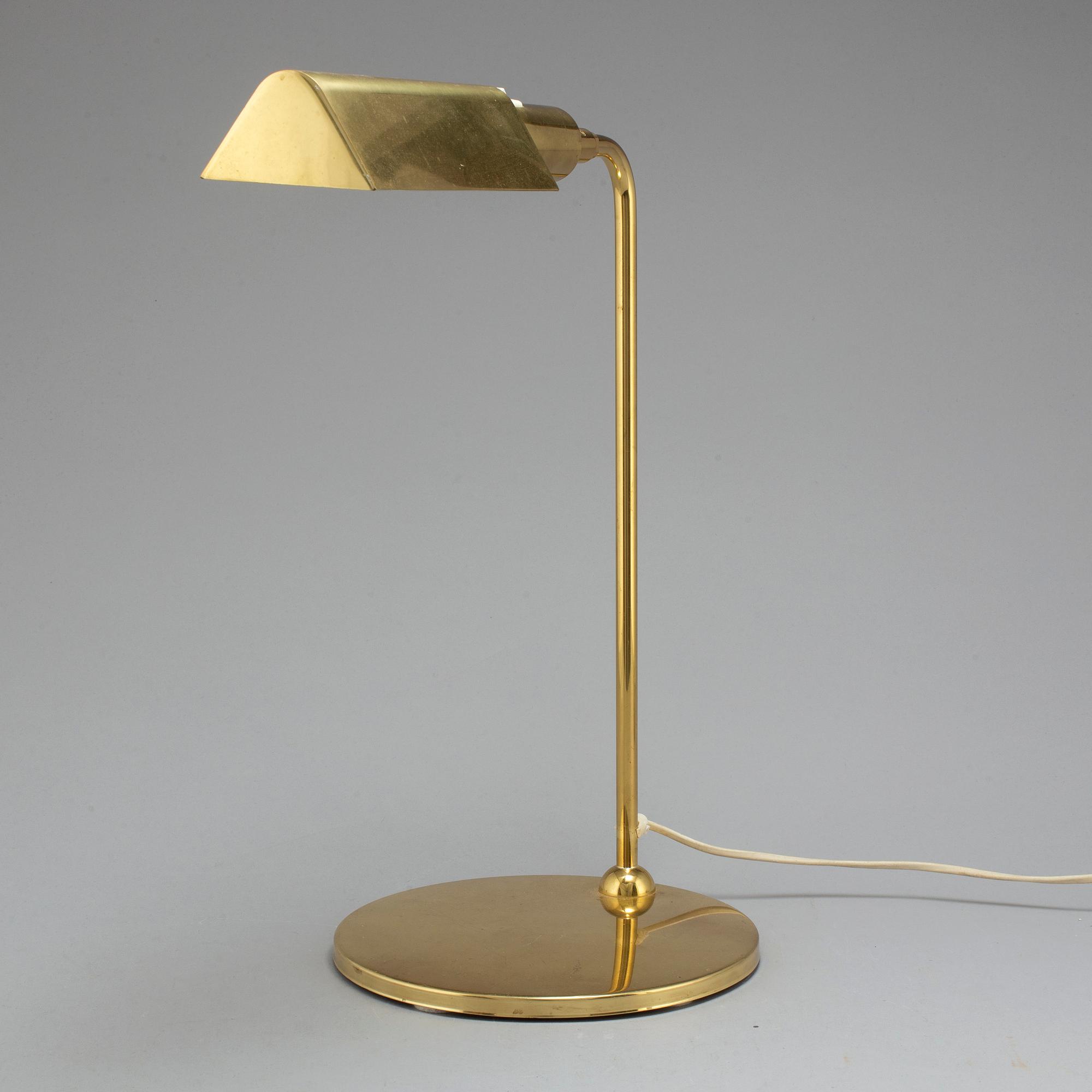 BORDSLAMPA, mässing, OMI, 1900-talets andra hälft.