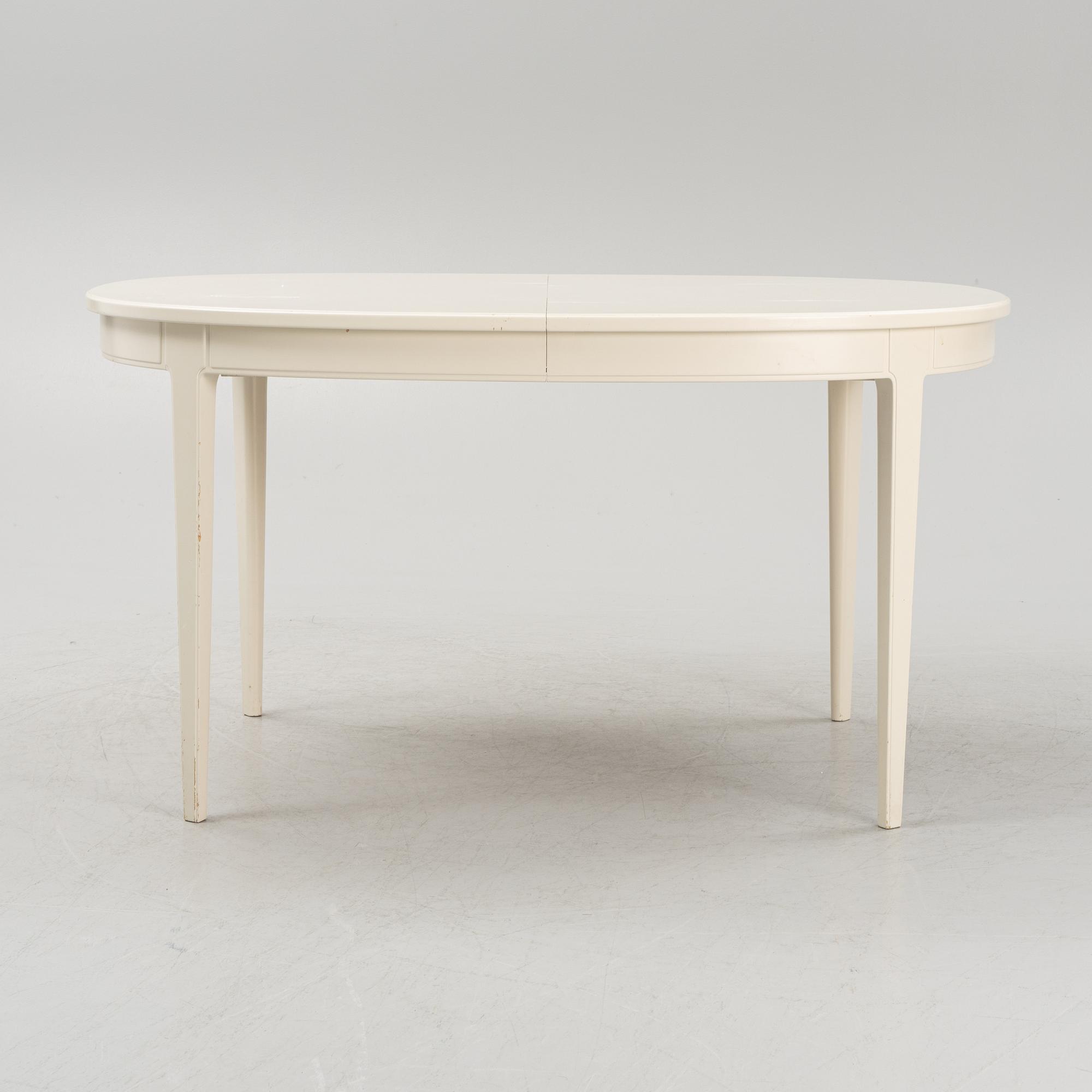 Carl Malmsten, matbord, 4 stolar, 2 karmstolar, "Herrgården, Bodafors, 1900-talets andra hälft.