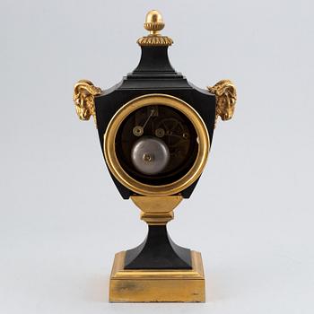 A french Empire table clock, first half of the 19th century.