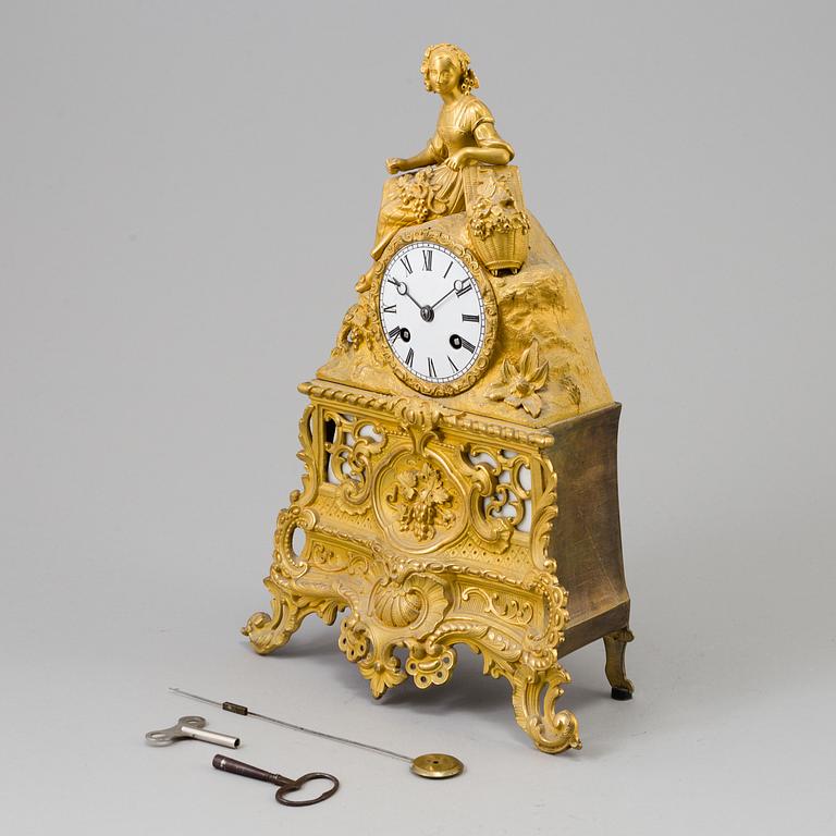 A CLOCK, probably France, second half of the 19th century.