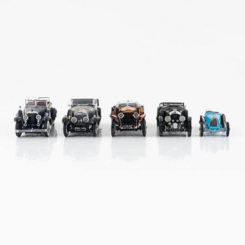 Nine die cast model cars, Franklin Mint.
