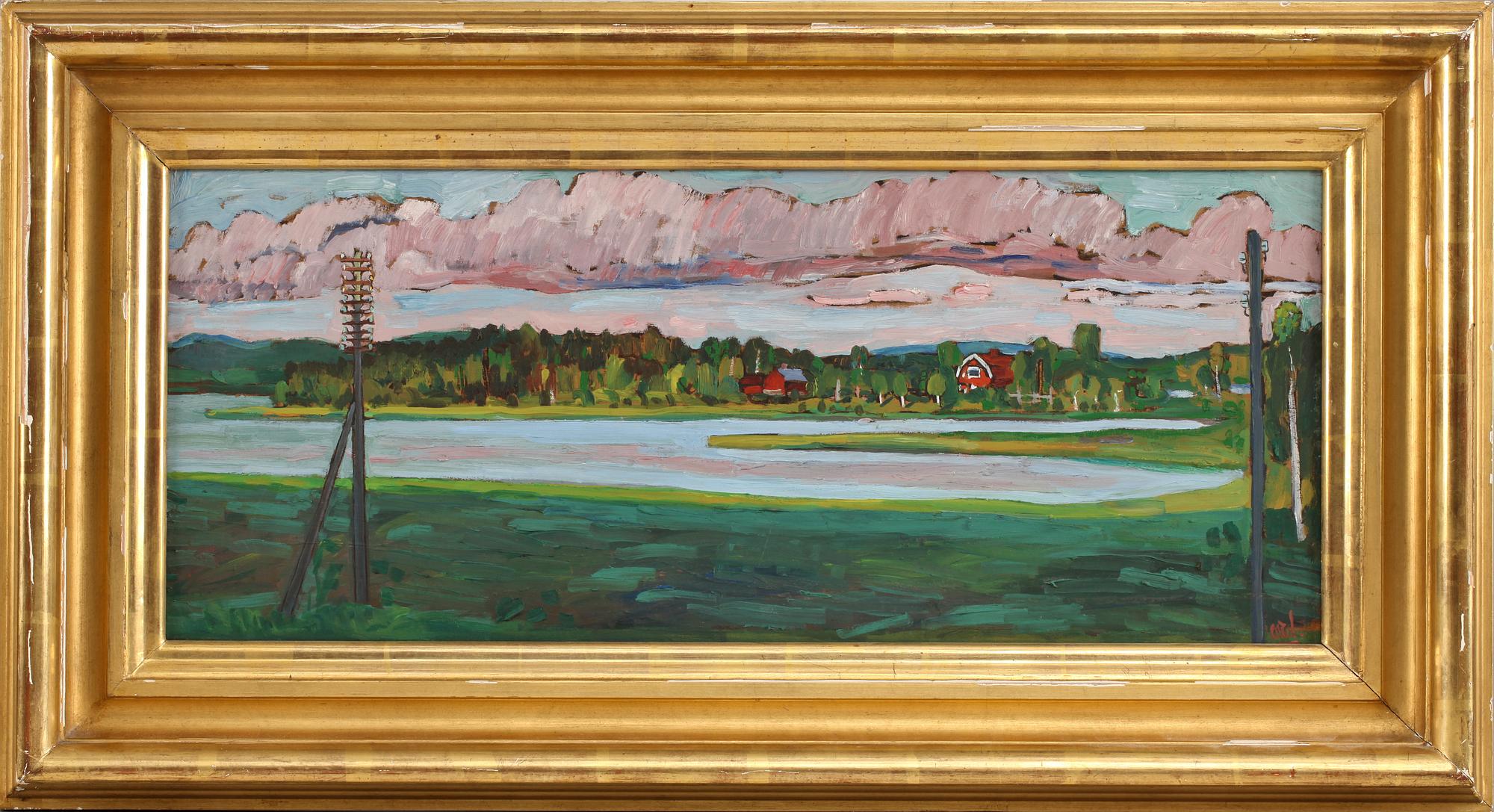 OTTE SKÖLD, olja på pannå, sign.