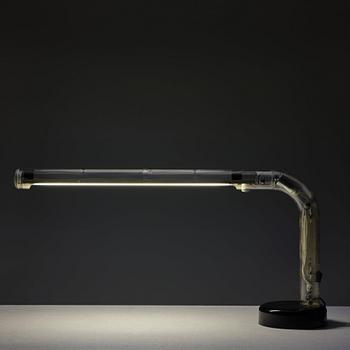 Anders Pehrson, bordslampa, "Tube", prototyp för Ateljé Lyktan, Åhus, omkring 1973.