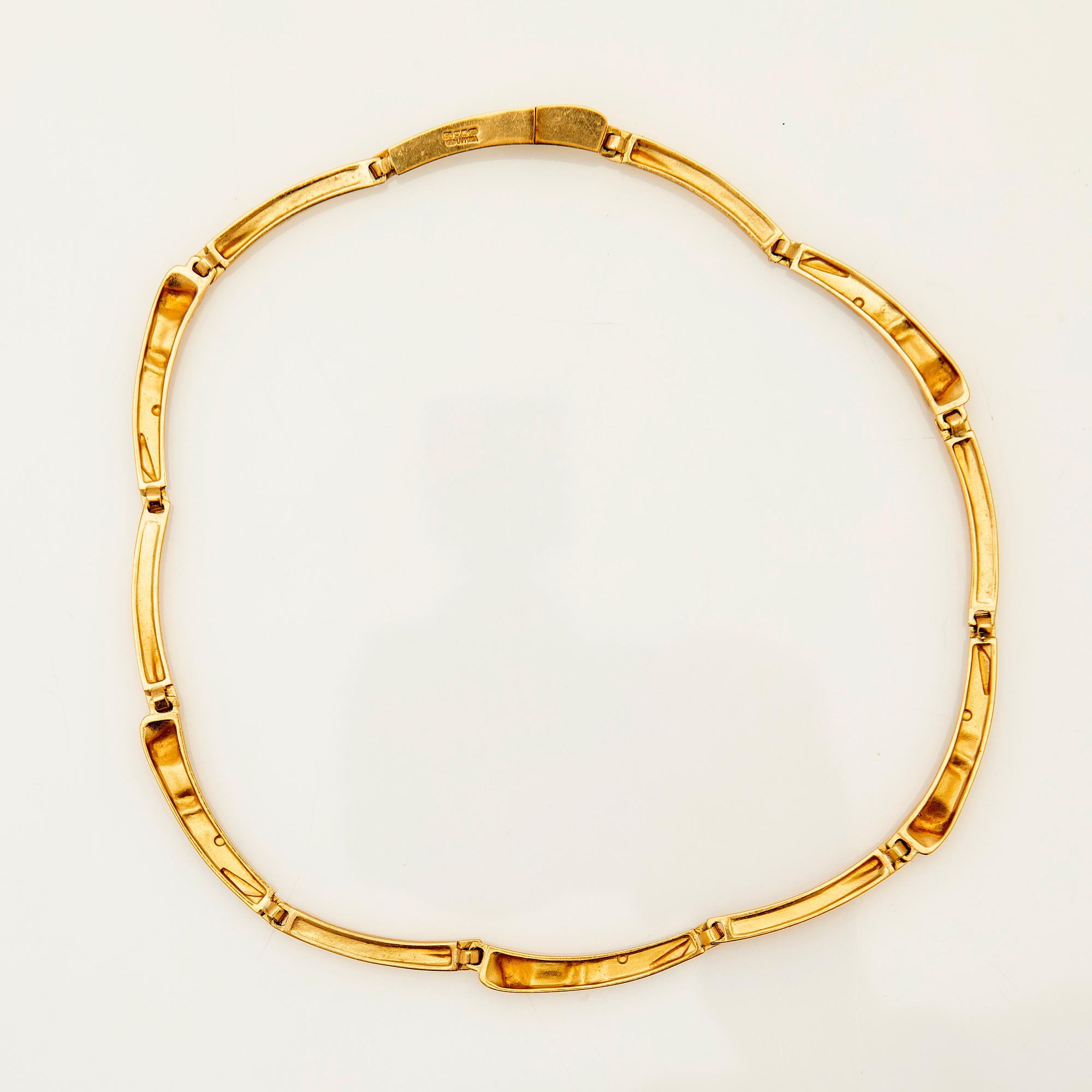 Björn Weckström, collier, "Cimignano", 18k guld, Lapponia, Finland.