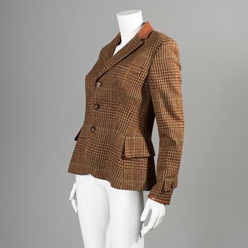 A wooljacket by Ralph Lauren.