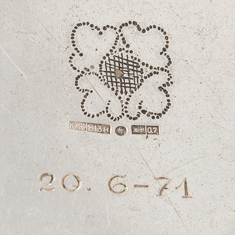 An Asian  silver bowl, Finnish import marks Helsinki 1969.