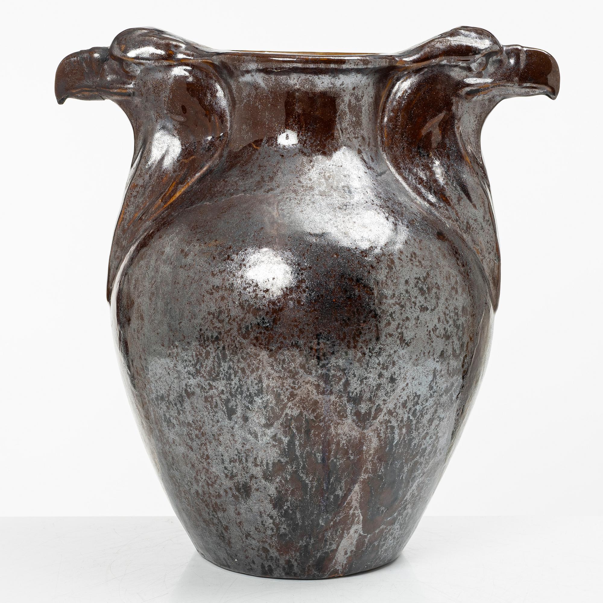 An Art Nouveau floor vase, circa 1900.