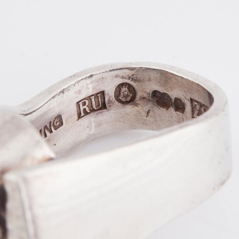 ring sterlingsilver, Stockholm 1975.