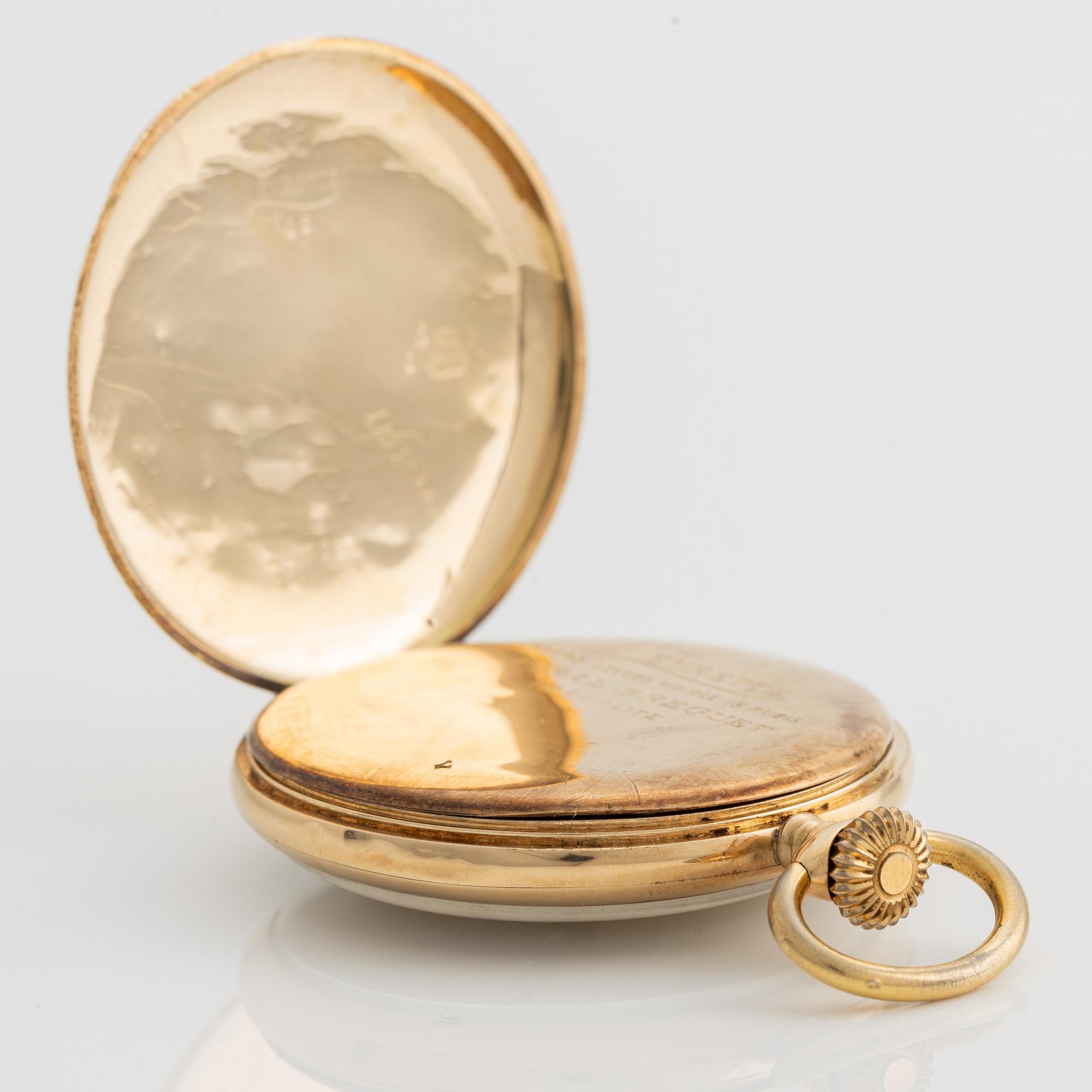 Levrette, fickur, 14K guld, 46 mm.
